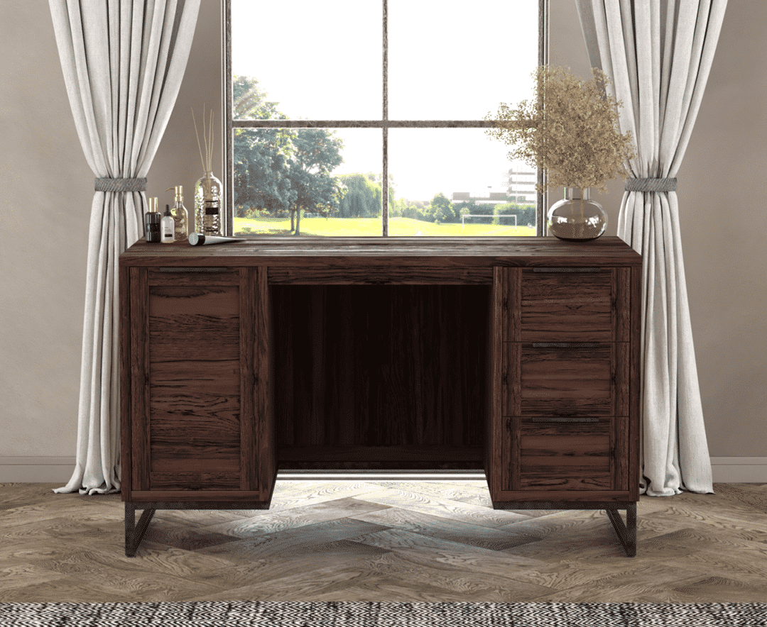 Dark wood dressing table discount