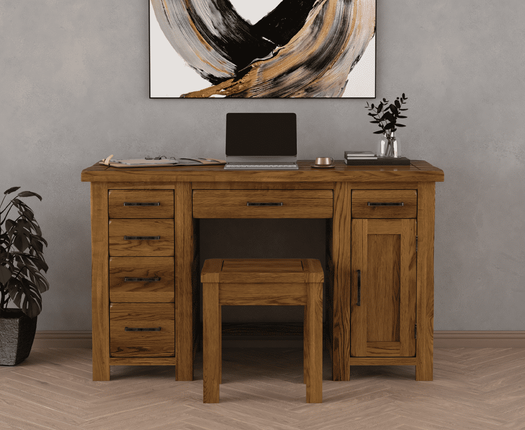 Rustic desk with drawer sales