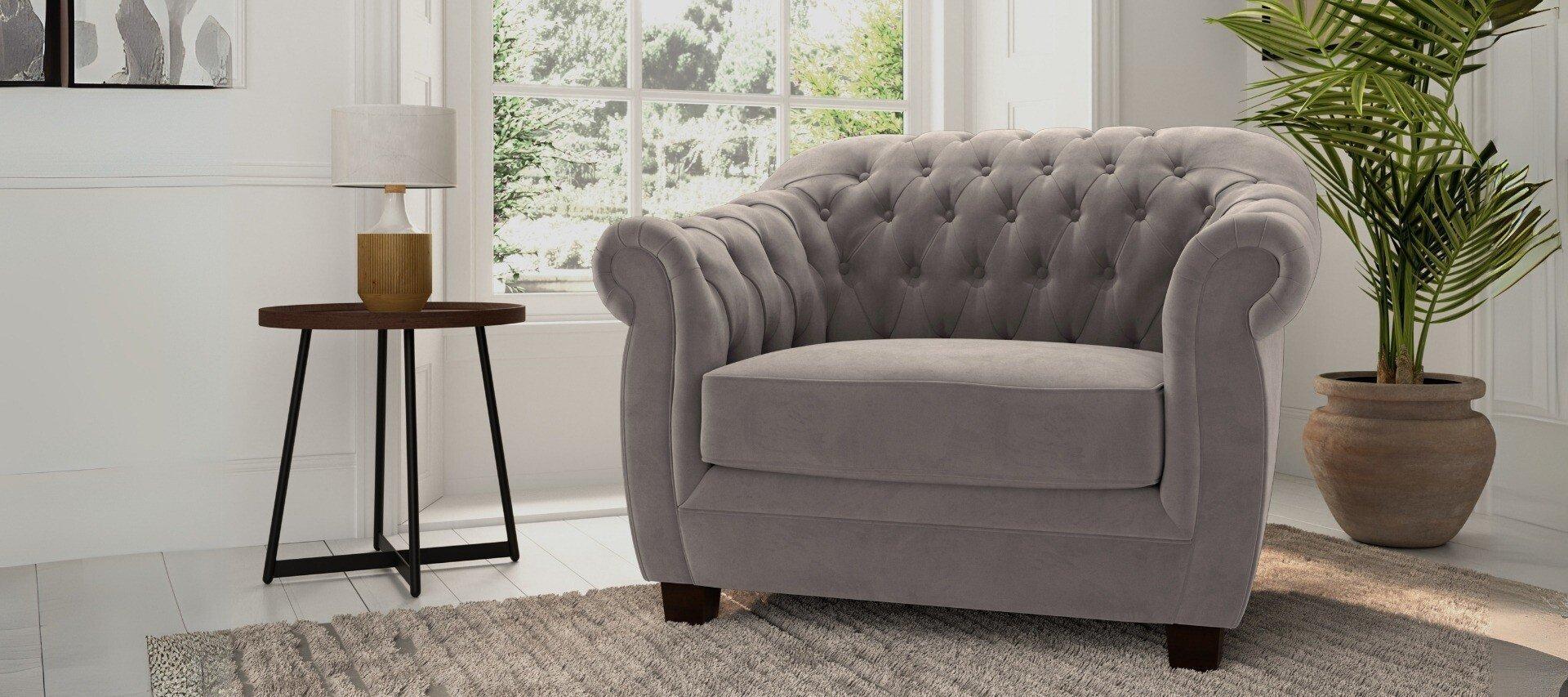 Velvet armchair uk sale