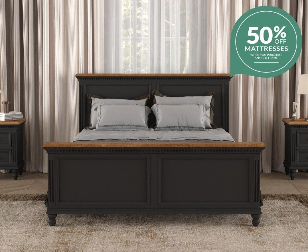 New king size bed design discount