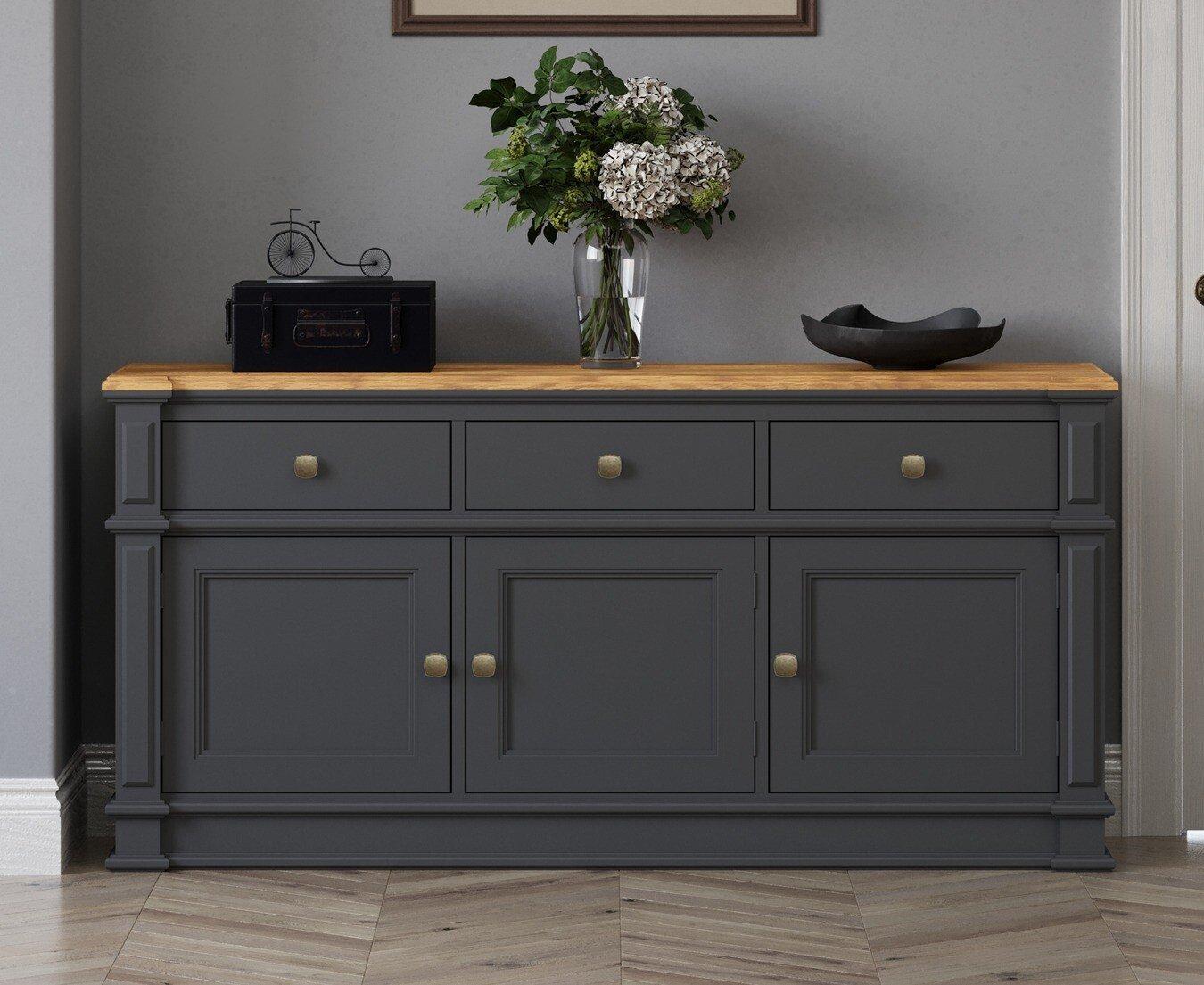 Large dark grey sideboard discount